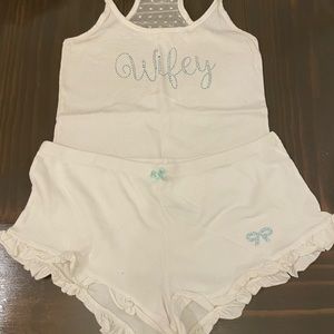 NWOT Betsey Johnson Wifey Pajamas